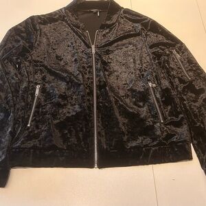 DKNY Shimmering Black Velvet Jacket